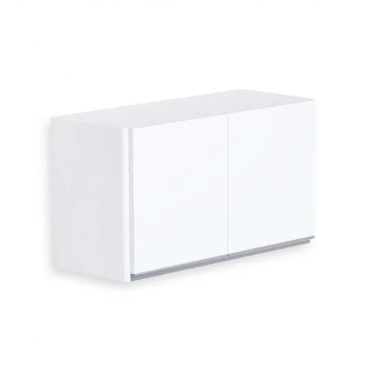 Armário Aereo de Cozinha 2 Portas 56,5cm Texturizado Branco - Rorato