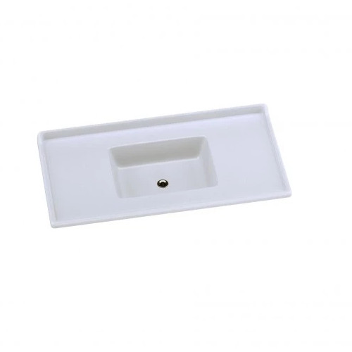 Pia  de Cozinha de Mármore Sintetico Standard 100cm X 53cm Pedra Clara - Rorato
