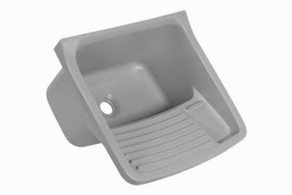 Tanque Plástico para Lavar Roupa 47cm X 43cm X 27cm 22,5 Litros Cinza 2 - Astra