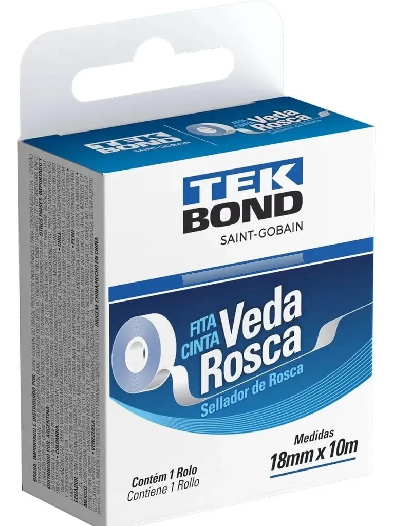 Fita Veda Rosca 18 Mm X 10 M - Tekbond