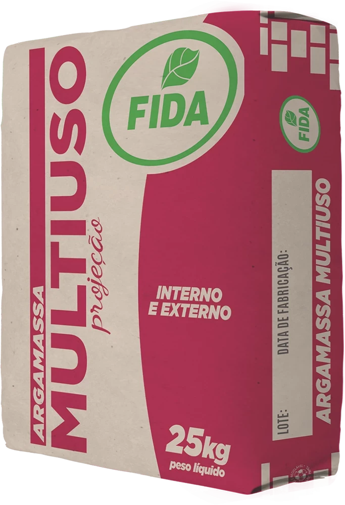 Argamassa Multiuso e Projecao 25kg - Fida