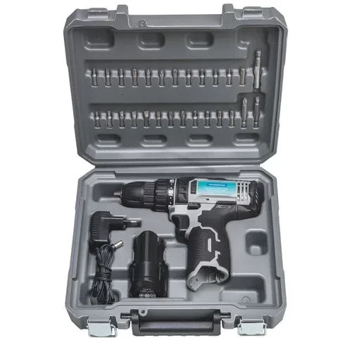Parafusadeira e Furadeira a Bateria 10,8v e Maleta com 30 Peças - Tramontina