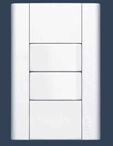 Interruptor 1 Simples e 1 Paralelo 16a 250v com Placa Modulare - Fame