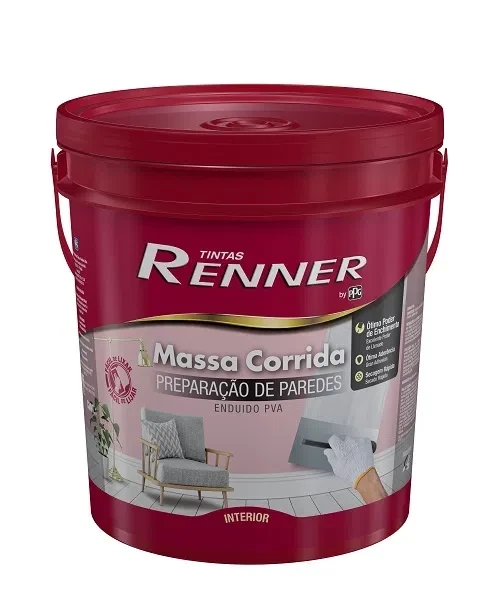 Massa Corrida Branca 25kg - Renner