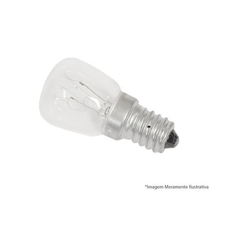 Lâmpada Incandescente para Fogão, Geladeira e Micro Ondas Rosca E14 15w 220v - Brasfort