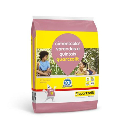 Quartzolit Cimento Cola Acii Varandas e Quintais 20kg