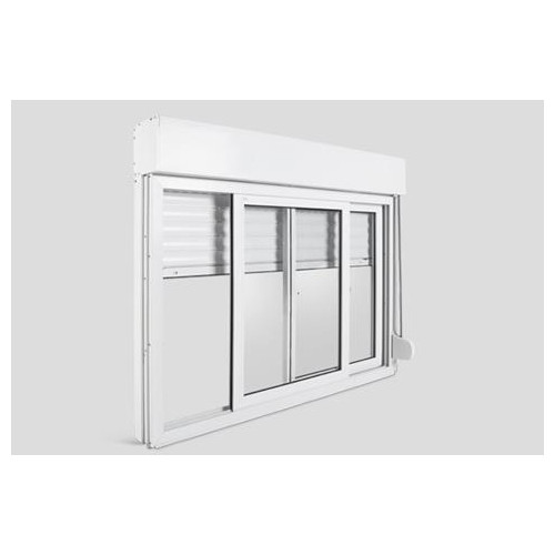 Bazze - Janela de Correr Pvc Design 120x120 Persiana -branco
