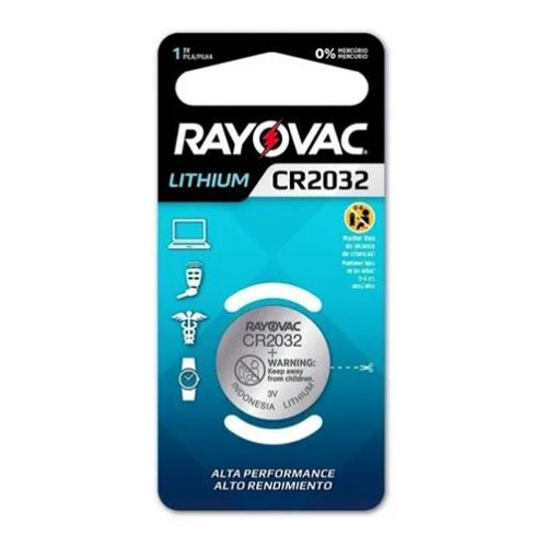 Pilha Eletronica Cr2032 Rayovac Cart.c/1