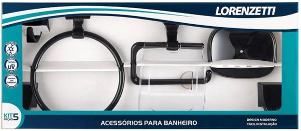 Kit 5pcs Quadra Lorenzetti 2000 F24 Preto