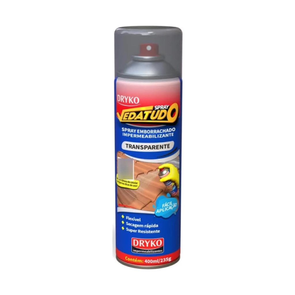Spray Impermeabilizante Veda Tudo Transparente - Repara Telha
