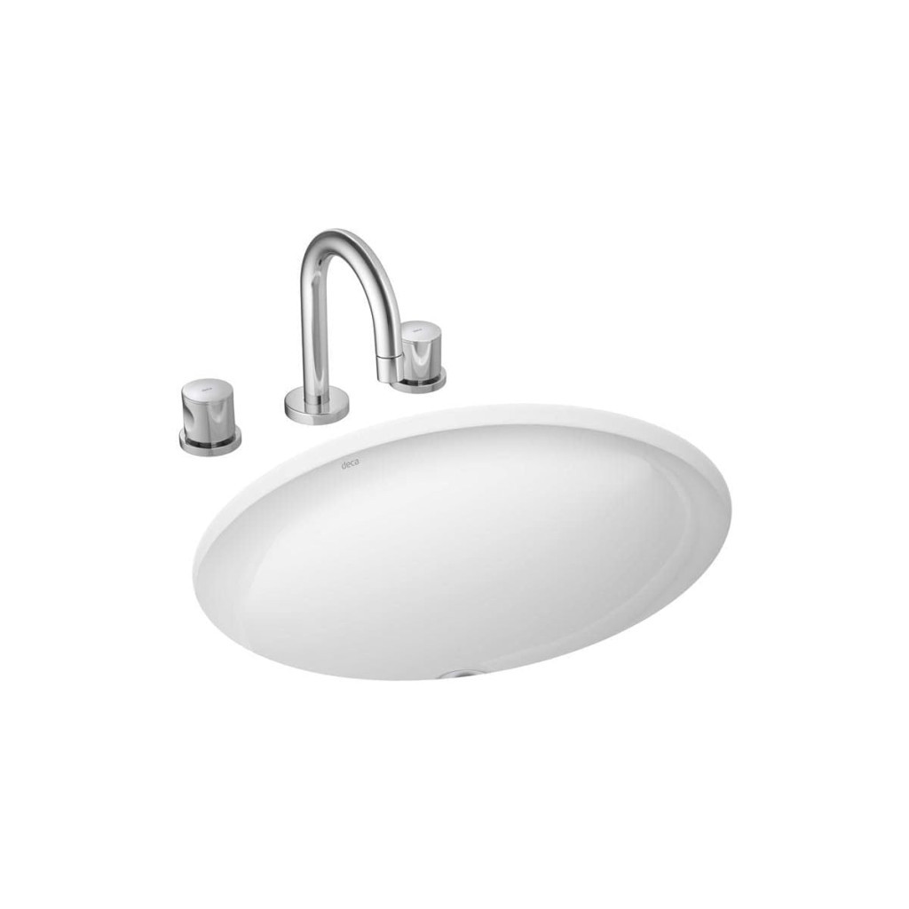 Cuba Embutir Oval Branco Gelo 490x365 - L3717 - Deca - Cuba Embutir Oval Branco Gelo  49x36,5- L3717 - Deca