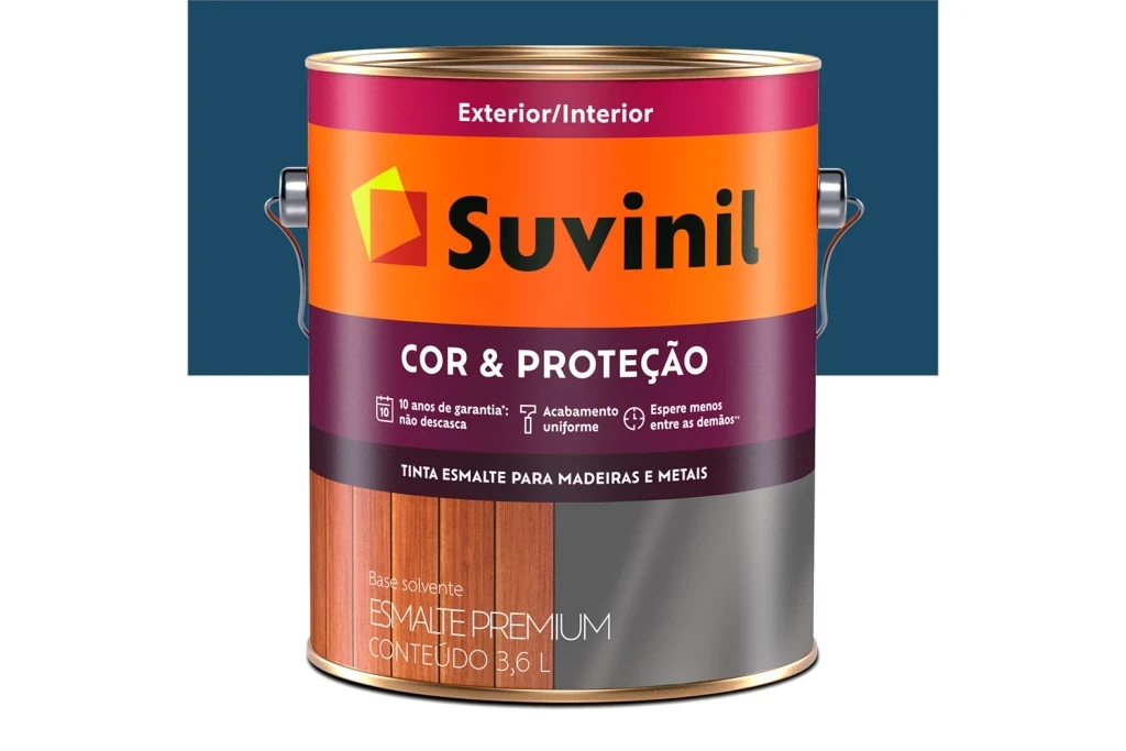 Tinta Esmalte Premium Cor & Proteção Brilhante Azul Del Rey 3,6 Litros