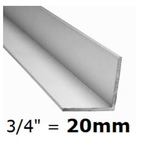 Cantoneira Aluminio 3/4 Branco 3m