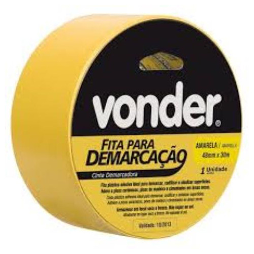Fita Demarcacao 48x30m Amarela Vonder