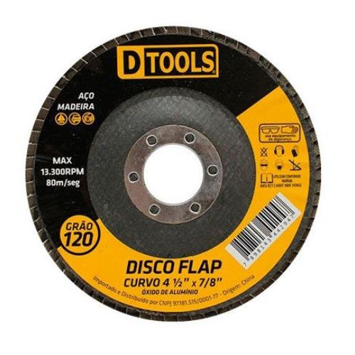 Disco Flap Curvo 4.5 Gr120 Dtools - 13503