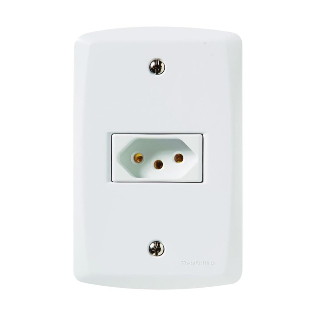 Tomada Simples 4x2 2p+t Nbr 20a 250v 57145/013 Branca Tramontina