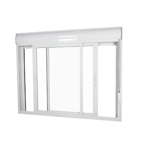 Janela de Correr Pvc Design 120x150 Persiana branco - Bazze