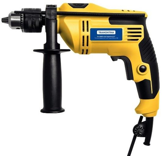 Furadeira de Impacto Tramontina 500 W 220 V 1/2 Polegada com Sistema de Reversão de Rotação
