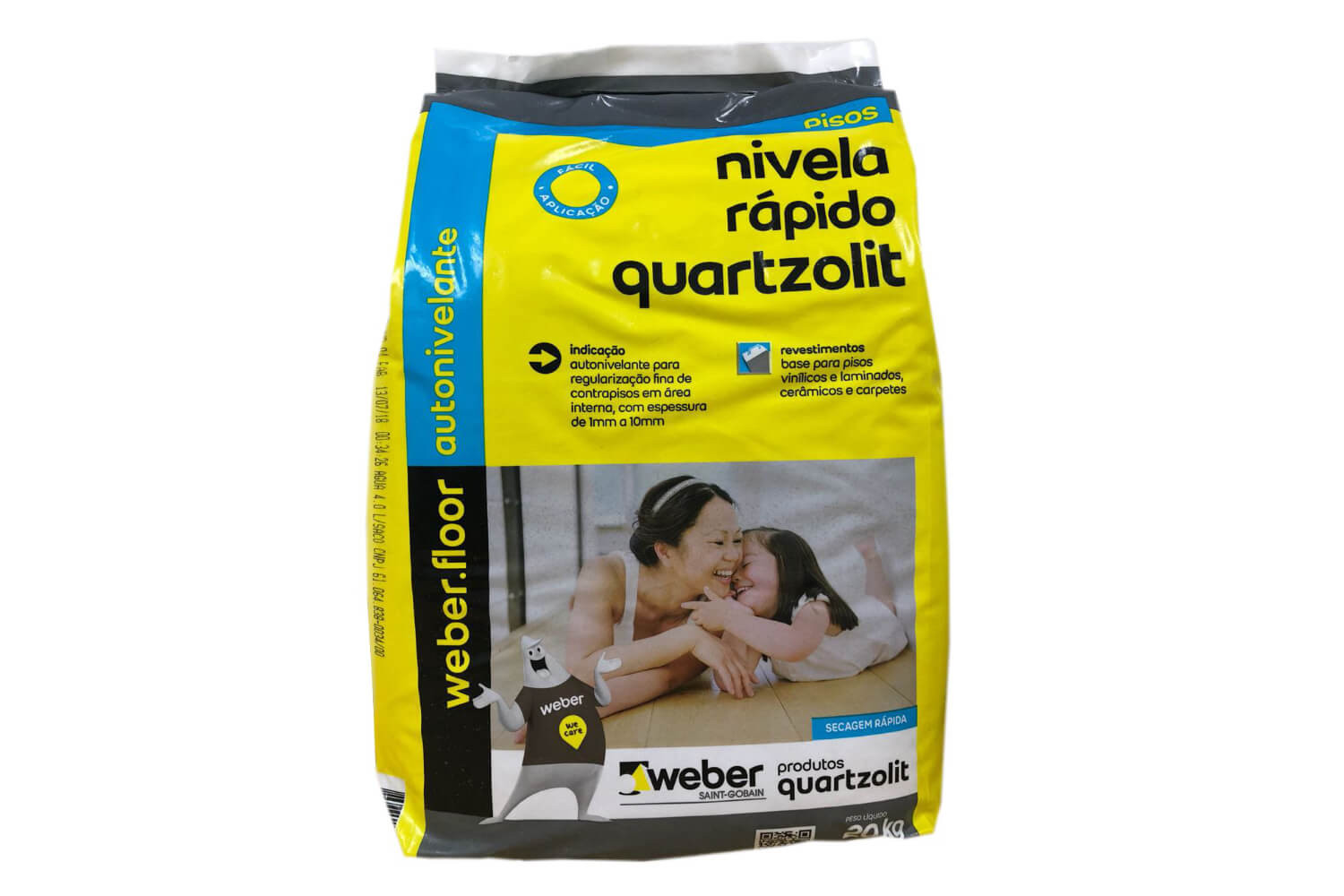 Quartzolit - Nivela Rapido Cinza 20kg Plh