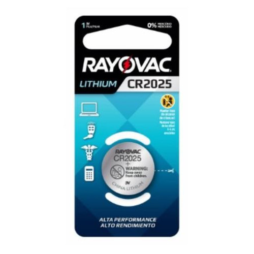 Pilha Eletronica Cr2025 Rayovac Cart.c/1