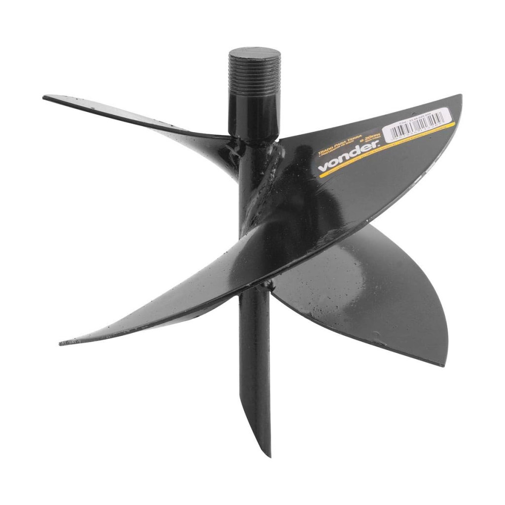 Trado/perfurador para Terra, 20,0 Cm, Sem Cabo Vonder