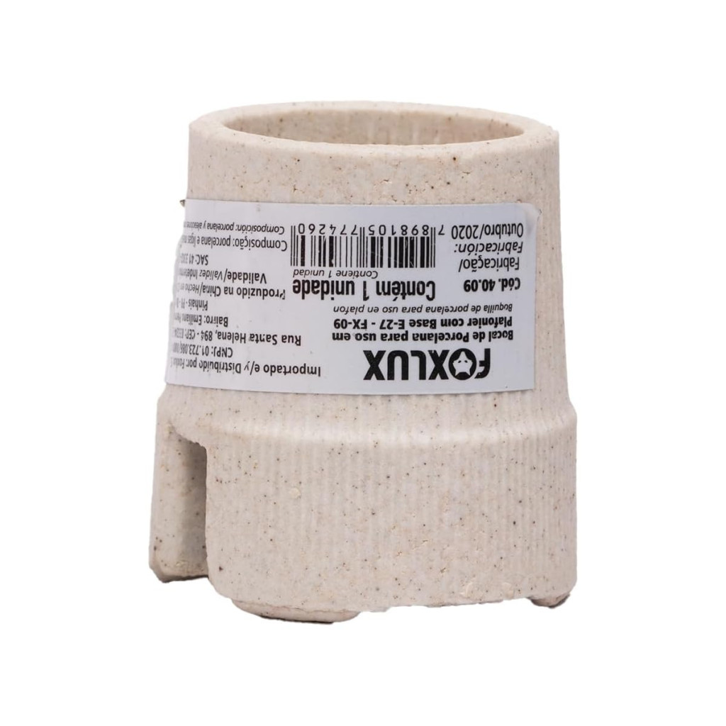 Foxlux Bocal de Porcelana para Plafonier E-27