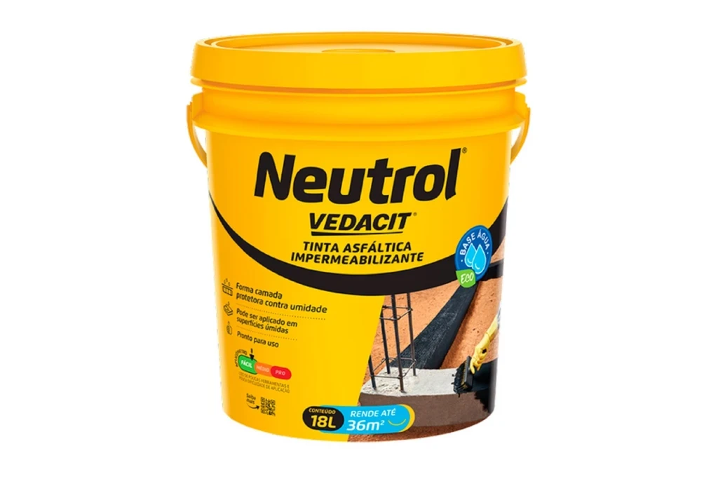 Impermeabilizante Asfáltico Neutrol Acqua 18 Litros