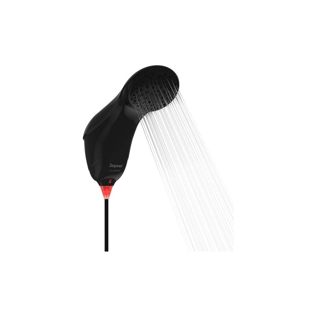 Ducha Sublime Eletrônica 7500w, Zagonel, Black, 220 Volts