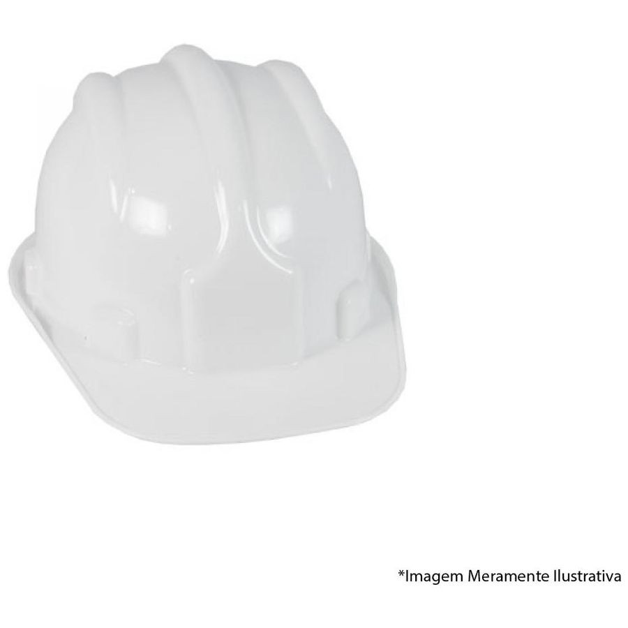 Capacete Segurança Aba Frontal Branco - Plastcor