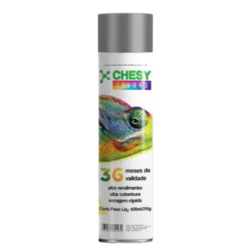 Tinta Metalica Grafite 210g/400ml Chesy
