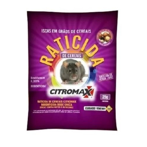 Veneno Raticida Granulado Rosa 25gr