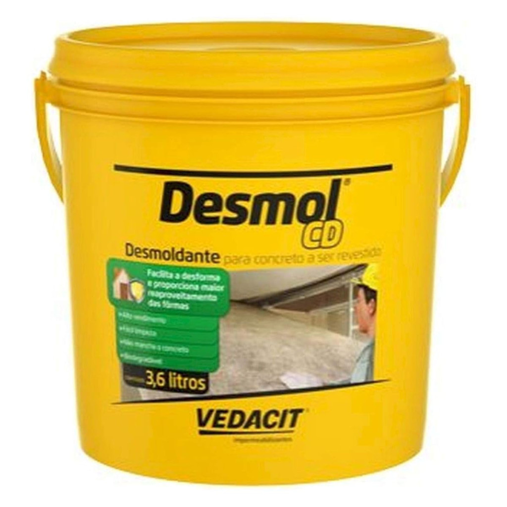 Agente Desmoldante Desmol Cd 3,6l Vedacit
