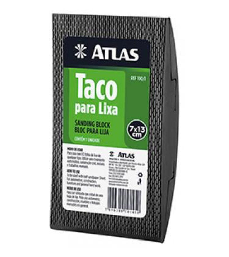 Suporte Taco para Lixa 7 X 13cm - Atlas
