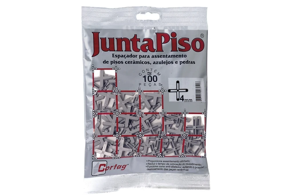 Pacote Espaçador Juntapiso 4,0mm Plástico