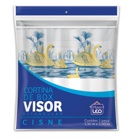 Cortina Box Vinil Cisne 1,35 X 2mt Plastleo 620-c.