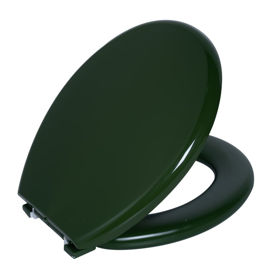 Assento Almofadado Oval Verde Escuro
