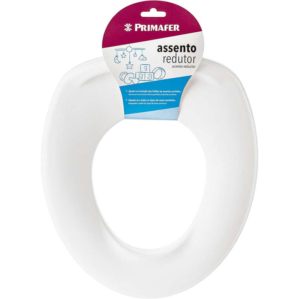 Assento Plástico Redutor Infantil, Cor Branco, Linha Primafer, Atlas.