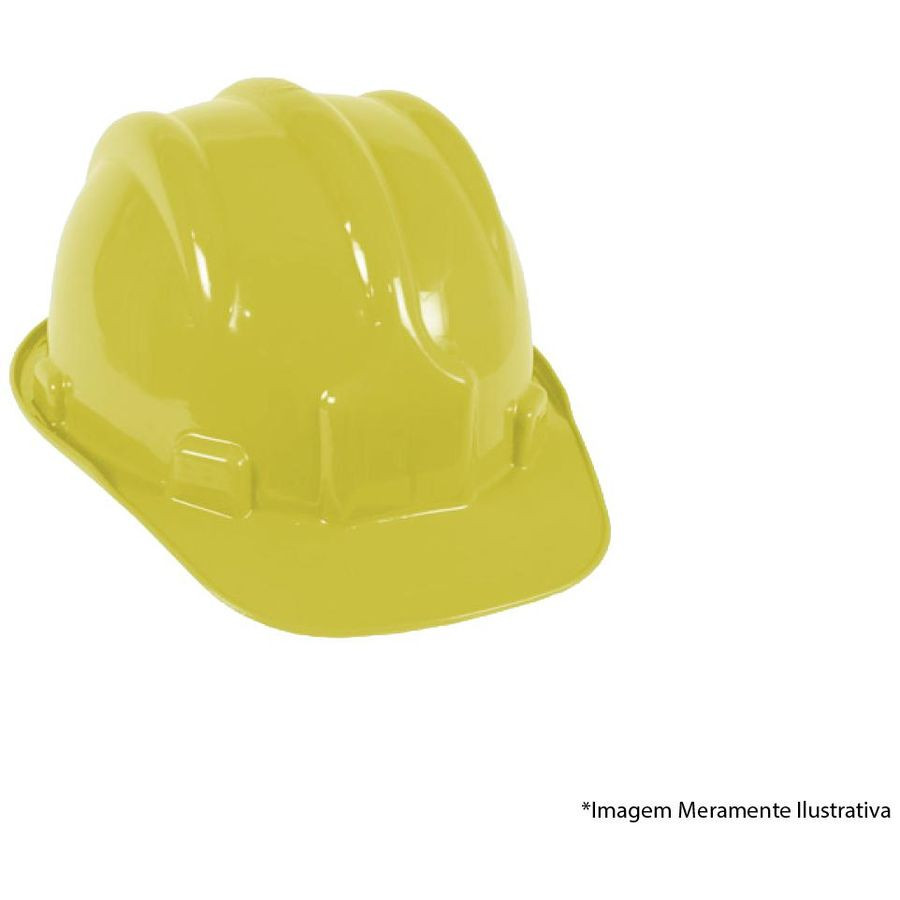 Capacete Segurança Aba Frontal Amarelo - Plastcor