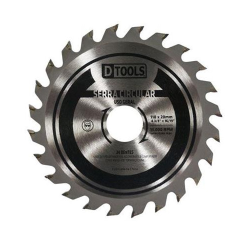 Serra Circular 4 3/8 24d C/videa Dtools - 12077