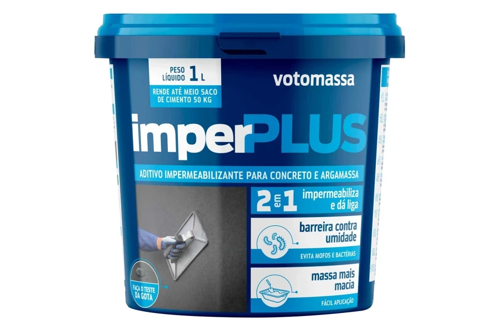 Aditivo Impermeabilizante para Concreto e Argamassa Imperplus 1 Litro