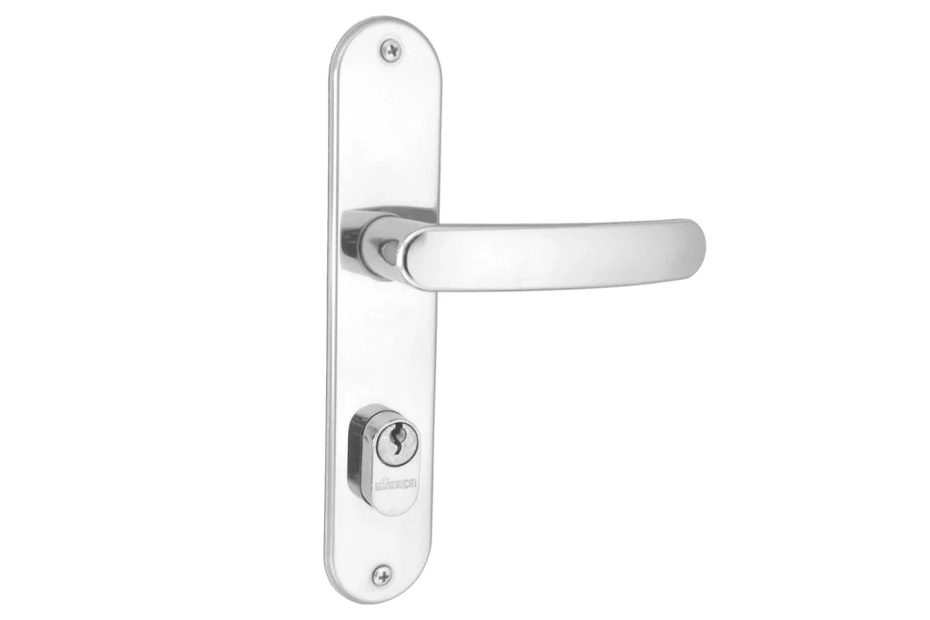 Fechadura Externa com Espelho Premium Cromada