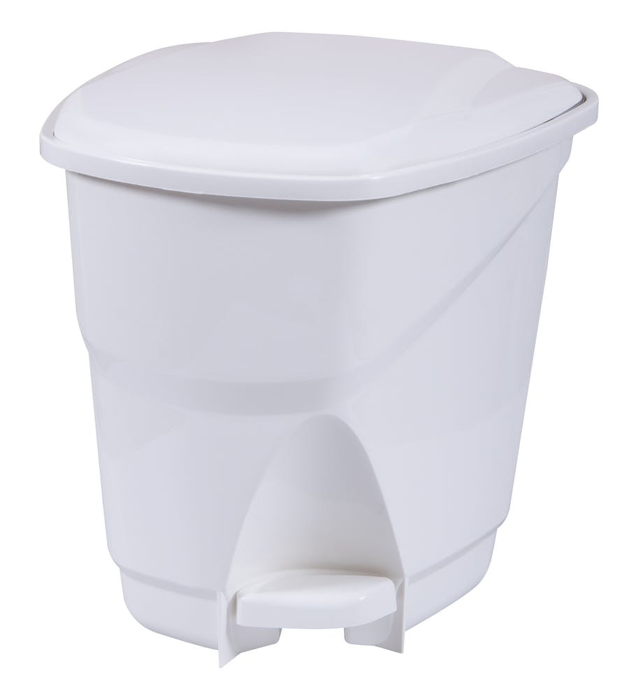 Lixeira Ecológica com Pedal Branca 16l