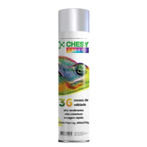 Tinta Metálica Prata 210g/400ml Chesy