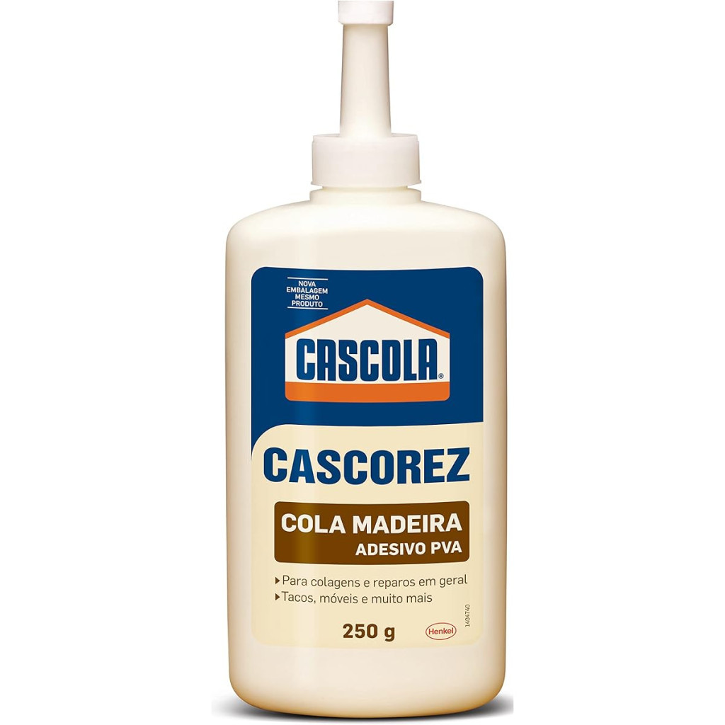 Cola Cascorez para Madeira, Branco, 250 G, Cascola