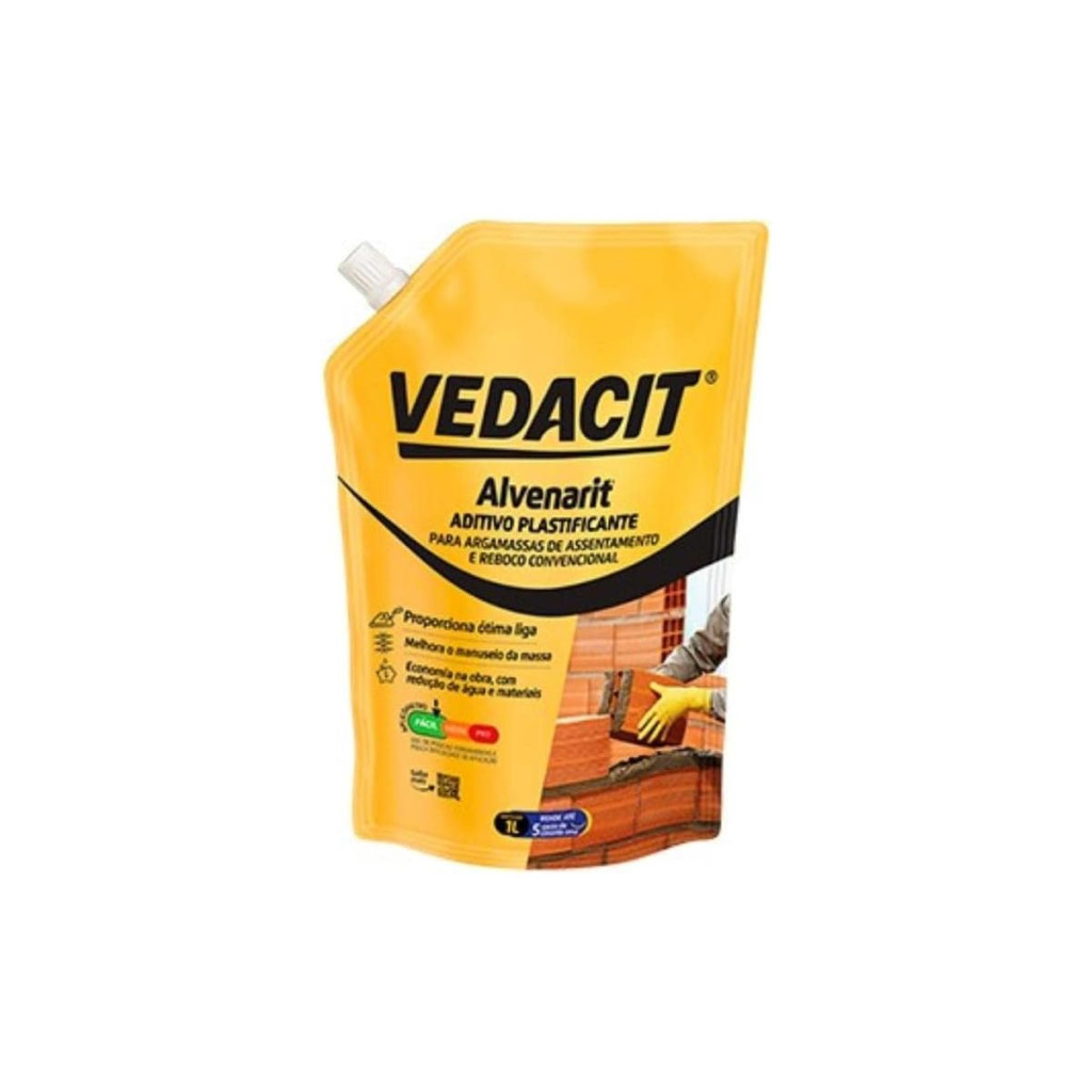 Alvenarit Aditivo Plastificante 1.0lt Vedacit