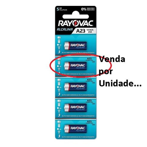 Pilha Eletronica 12volts V23ga Rayovac Cart.c/1