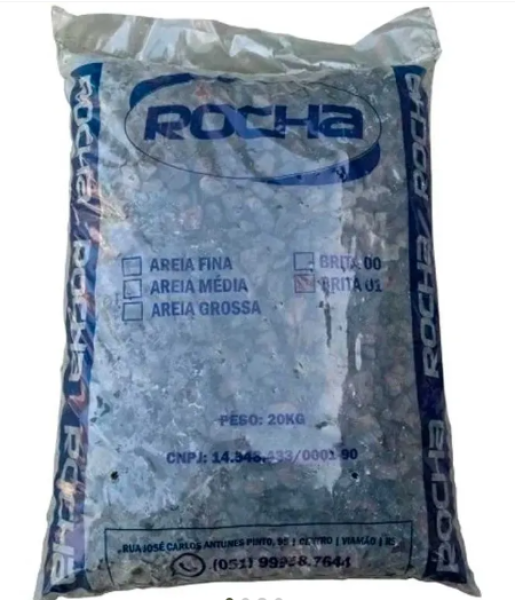 Brita Preta 00 Saco 20kg Rocha