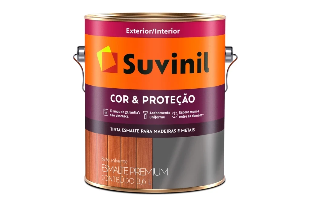 Tinta Esmalte Premium Cor & Proteção Brilhante Marrom 3,6 Litros