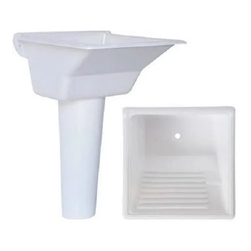 Tanque Marmorite 38l Com Coluna Branco