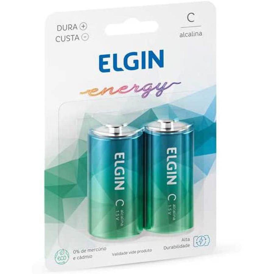 Pilha Alcalina "c" - Elgin